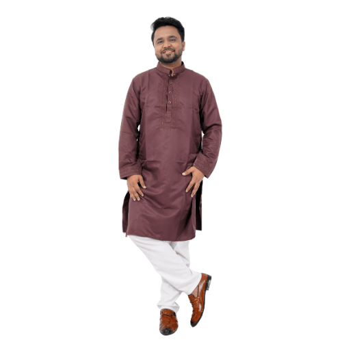 Rich Maroon Premium Panjabi for Men